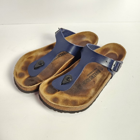 Birkenstock Shoes - Birkenstock Gizeh Women's Casual Comfy Thong Sandals Blue Size 38 (7-7.5)